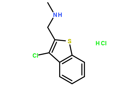 1-(3-氯苯并[b]噻吩-2-基)-N-甲基甲胺盐酸盐