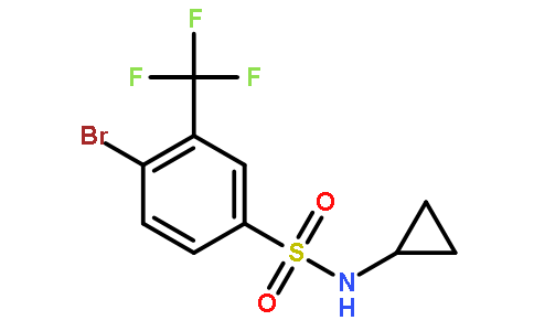 4-Bromo-N-cyclopropyl-3-(trifluoromethyl)benzenesulfonamide