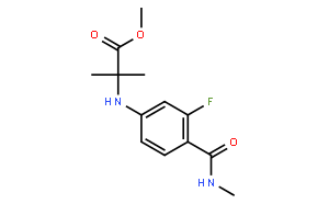 N-[3-Fluoro-4-[(methylamino)carbonyl]phenyl]-2-methylalanine methyl ester