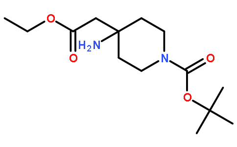tert-butyl 4-amino-4-(2-ethoxy-2-oxoethyl)piperidine-1-carboxylate