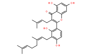 3'-Geranyl-3-prenyl-2',4',5,7-tetrahydroxyflavone