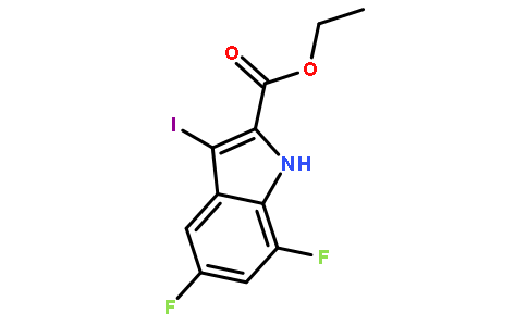 Ethyl 5,7-difluoro-3-iodo-1H-indole-2-carboxylate