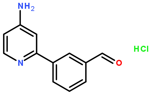 3-(4-Aminopyridin-2-yl)benzaldehyde hydrochloride