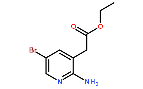 ethyl 2-(2-amino-5-bromopyridin-3-yl)acetate