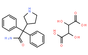 3-(S)-(+)-(1-氨基甲酰基-1,1-二苯基甲基)吡咯烷-1-(+)-酒石酸盐