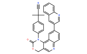 2-methyl-2-[4-(2-oxo-9-quinolin-3-yl-4H-[1,3]oxazino[5,4-c]quinolin-1-yl)phenyl]propanenitrile