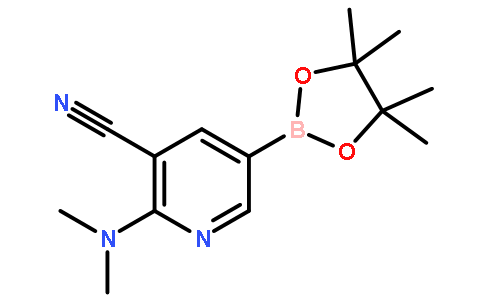 2-(Dimethylamino)-5-(4,4,5,5-tetramethyl-1,3,2-dioxaborolan-2-yl)nicotinonitrile