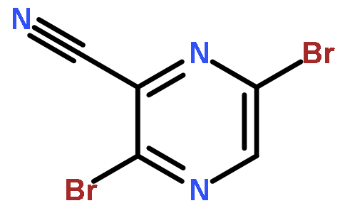 3,6-Dibromopyrazine-2-carbonitrile