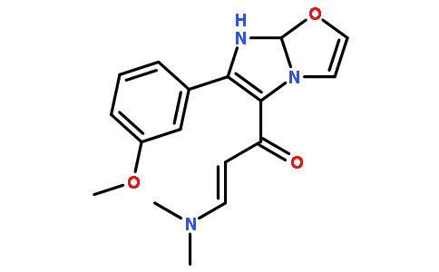 3-(Dimethylamino)-1-(6-(3-methoxyphenyl)-7,7a-dihydroimidazo[2,1-b]oxazol-5-yl)prop-2-en-1-one