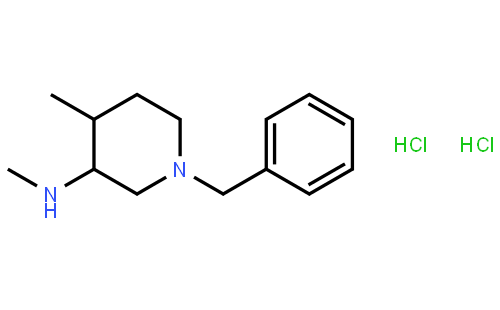 (3S,4S)-N,4-Dimethyl-1-(phenylmethyl)-3-piperidinamine hydrochloride (1:2)