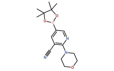 2-Morpholino-5-(4,4,5,5-tetramethyl-1,3,2-dioxaborolan-2-yl)nicotinonitrile