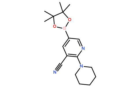 2-(Piperidin-1-yl)-5-(4,4,5,5-tetramethyl-1,3,2-dioxaborolan-2-yl)nicotinonitrile