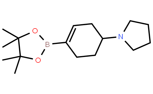 1-(4-(4,4,5,5-Tetramethyl-1,3,2-dioxaborolan-2-yl)cyclohex-3-en-1-yl)pyrrolidine