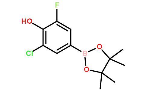 2-chloro-6-fluoro-4-(4,4,5,5-tetramethyl-1,3,2-dioxaborolan-2-yl)phenol