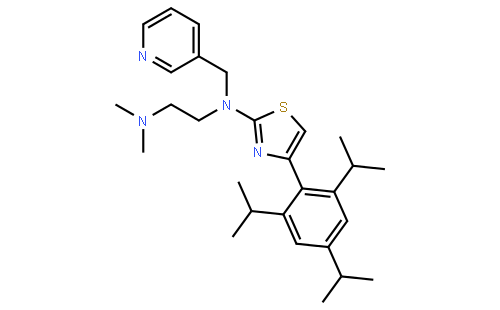 N1,N1-dimethyl-N2-(pyridin-3-ylmethyl)-N2-(4-(2,4,6-triisopropylphenyl)thiazol-2-yl)ethane-1,2-diamine