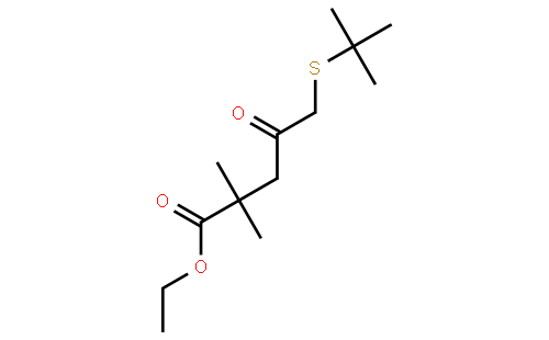 ethyl 5-(tert-butylthio)-2,2-dimethyl-4-oxopentanoate