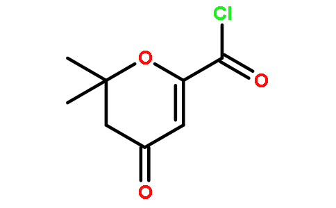 2H-PYRAN-6-CARBONYL CHLORIDE,3,4-DIHYDRO-2,2-DIMETHYL-4-OXO-
