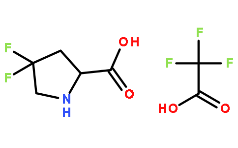 (S)-4,4-Difluoropyrrolidine-2-carboxylic acid compound with 2,2,2-trifluoroacetic acid (1:1)