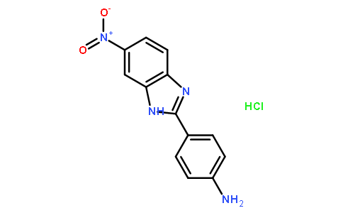 4-(5-nitro-1H-benzo[d]imidazol-2-yl)aniline HCL