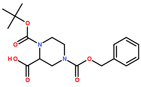(S)-N-1-Boc-N-4-Cbz-2-哌嗪甲酸