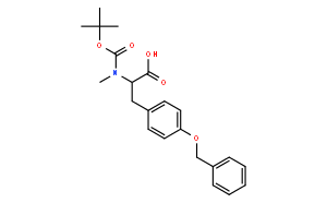 (R)-3-(4-(苄氧基)苯基)-2-((叔丁氧羰基)(甲基)氨基)丙酸