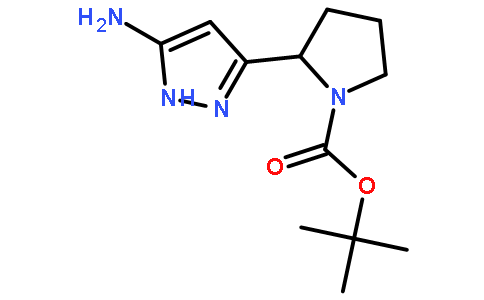 2-(5-amino-1h-pyrazol-3-yl)-pyrrolidine-1-carboxylic acid tert-butyl ester