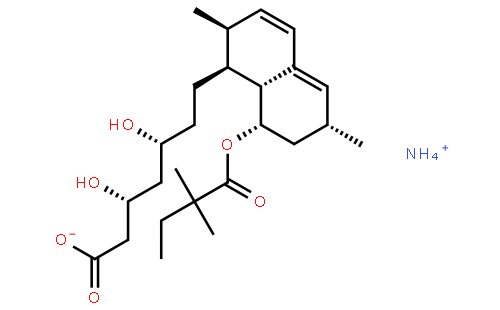 (3R,5R)-7-[(1S,2S,6R,8S,8aR)-8-(2,2-二甲基丁酰氧基)-1,2,6,7,8,8a-六氢-2,6-二甲基-1-萘基]-3,5-二羟基庚酸铵