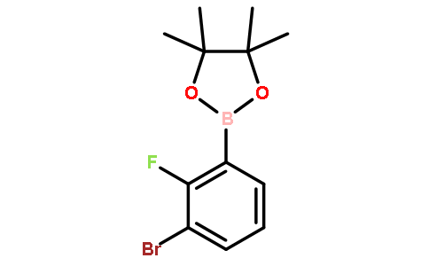 2-(3-Bromo-2-fluorophenyl)-4,4,5,5-tetramethyl-1,3,2-dioxaborolane