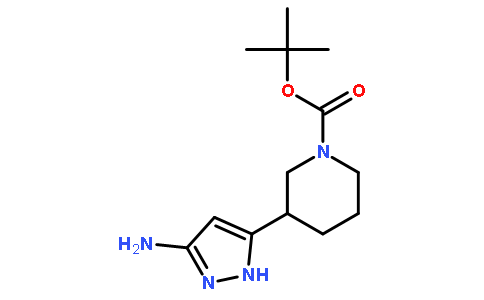 3-(5-amino-1h-pyrazol-3-yl)-piperidine-1-carboxylic acid tert-butyl ester
