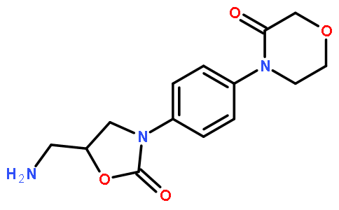 3-Morpholinone, 4-[4-[(5R)-5-(aminomethyl)-2-oxo-3-oxazolidinyl]phenyl]-