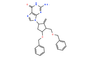2-Amino-1,9-dihydro-9-[(1S,3R,4S)-4-(benzyloxy)-3-(benzyloxymethyl)-2-methylenecyclopentyl]-6H-purin-6-one