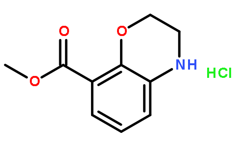 3,4-Dihyrdro-2H-benzo[1,4]oxazine-8-carboxylic acid methylester HCl