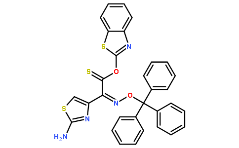 (Z)-2-(2-氨基噻唑-4-基)-2-三苯甲氧亚氨基乙酸(2-巯基苯并噻唑)酯