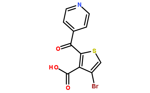 4-Bromo-2-isonicotinoylthiophene-3-carboxylic acid