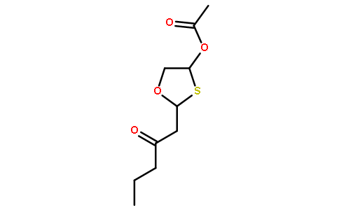 2-(2-Oxopentyl)-1,3-oxathiolan-4-yl acetate