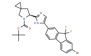 (S)-tert-butyl 6-(5-(7-broMo-9,9-difluoro-9H-fluoren-2-yl)-1H-imidazol-2-yl)-5-azaspiro[2.4]heptane-5-carboxylate;ledipasvir interMediate