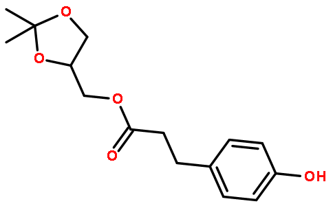 (S)-(2,2-二甲基-1,3-二氧环戊烷-4-基)甲基 3-(4-羟基苯基)丙酸酯