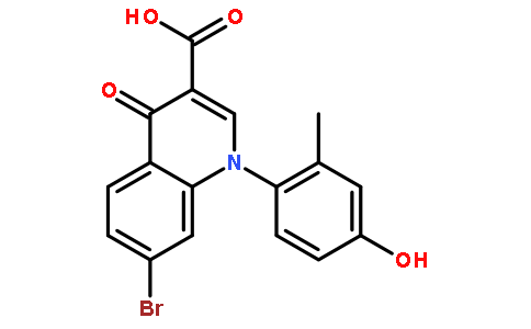 7-Bromo-1-(4-hydroxy-2-methylphenyl)-4-oxo-1,4-dihydroquinoline-3-carboxylic acid