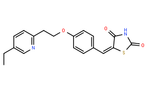 5-[[4-[2-(5-乙基-2-吡啶基)-乙氧基]-苯基]甲烯基]-2,4-噻唑烷酮
