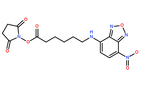 NBD-X, SE [Succinimidyl 6-(N-(7-nitrobenz-2-oxa-1,3-diazoyl-4-yl)amino)hexanoate]