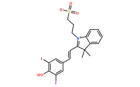 2-[2-(4-羟基-3,5-二碘苯基)乙烯基]-3,3-二甲基-1-(3-磺丙基)-3H-吲哚内盐