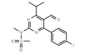 N-[4-(4-氟苯基)-5-甲酰基-6-异丙基-2-嘧啶基]-N-甲基甲磺酰胺