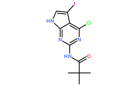 N-(4-Chloro-5-iodo-7H-pyrrolo[2,3-d]pyrimidin-2-yl)-2,2-dimethylpropionamide