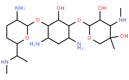 庆大霉素(cas:1403-66-3) 结构式图片