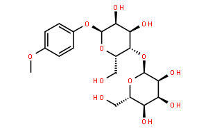 (2S,3R,4S,5R,6R)-2-(((2R,3S,4R,5R,6S)-4,5-Dihydroxy-2-(hydroxymethyl)-6-(4-methoxyphenoxy)tetrahydro-2H-pyran-3-yl)oxy)-6-(hydroxymethyl)tetrahydro-2H-pyran-3,4,5-triol