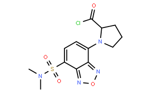 (S)-(-)-DBD-Pro-COCl [=(S)-(-)-4-(N，N-二甲氨基磺酰基)-7-(2-氯甲酰四氢吡咯-1-基)-2，1，3-苯并恶二唑]