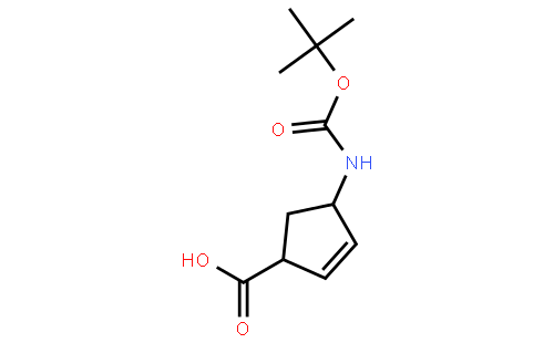 (-)-(1S,4R)-N-叔丁氧羰基-4-氨基环戊-2-烯-1-甲酸