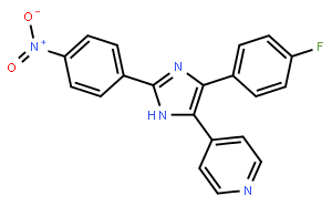 PD 169316 4-[4-(4-Fluorophenyl)-2-(4-nitrophenyl)-1H-imidazol-5-yl]pyridine