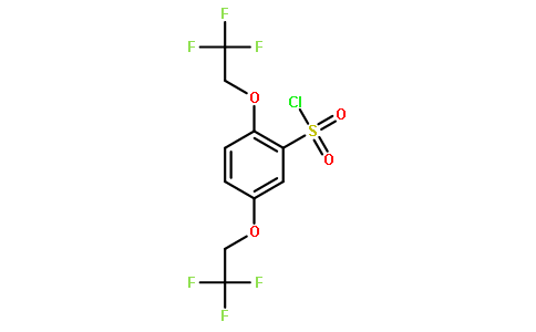 2,5-Bis(2,2,2-trifluoroethoxy)benzenesulphonyl chloride