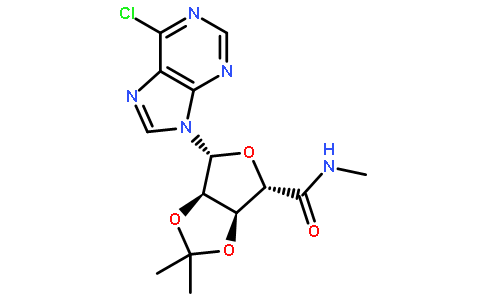 1-(6-Chloro-9H-purin-9-yl)-1-deoxy-N-methyl-2,3-O-isopropylidene-beta-D-ribofuranuronamide